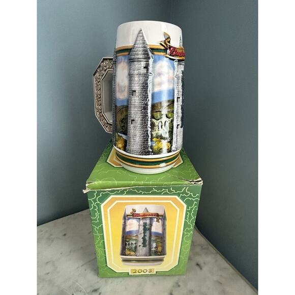 Budweiser 2003 St. Patrick's Day Tradition & Heritage Beer Stein Ireland Irish - Picture 13 of 16